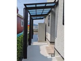 雨の日も快適な独立式テラス屋根[施工後]