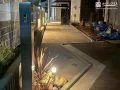 明るく出迎える門周り