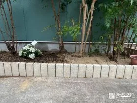 レンガでリフォームした植栽スぺース[施工後]