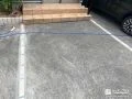 駐車スペースの目地をレンガに変更