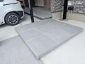 600角タイルで魅せるモダンなアプローチデザイン