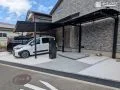 建物の魅力を際立たせる、モノトーンの美しい新築外構