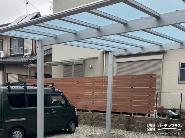 雨の日も安心してお子様とお出かけできるカーポートの設置工事