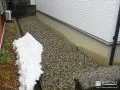 雑草対策を行った犬走り