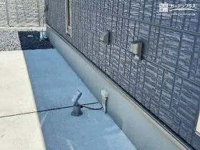 自動点灯のスポットライトで防犯対策にも[施工後]