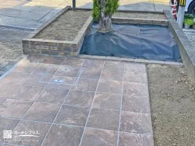 植栽の手入れも楽しみになる、統一感のある花壇[施工後]