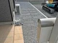 既存平板を使用した歩きやすいアプローチ