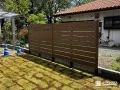 木目調フェンスで優しく視線をカット