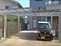 敷地の形状に合わせたカーポート