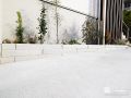 スタイリッシュな化粧ブロックで施工した花壇