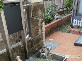 生活動線の邪魔をしないスリムな機能門柱[施工後]
