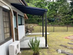 雨の日もお庭での洗濯物干しを可能にするテラス屋根[施工後]