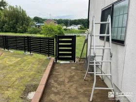 お庭への出入りをスムーズにする門扉[施工後]
