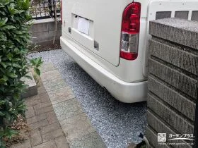 境界フェンスを撤去して駐車スペースを拡張したリフォーム工事