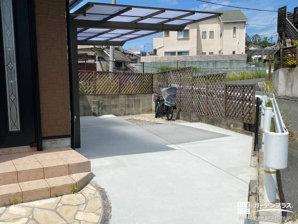 お子様とのお出かけがスムーズになるカーポートの設置工事