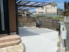 お子様とのお出かけがスムーズになるカーポートの設置工事