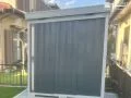 収納力抜群のグレーの落ち着いた物置