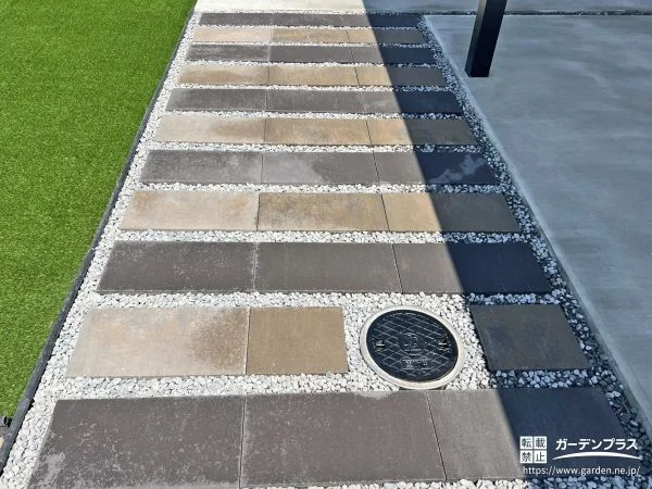 雪国にうれしい安心のおしゃれなアプローチ