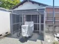 3面にパネルをとりつけしっかりと自転車を保護するサイクルポート