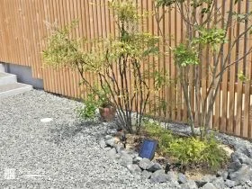 玄関を彩るナチュラルで重厚感のあるロックガーデン[施工後]