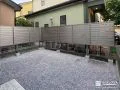 上品なシャイングレーの目隠しフェンスでプライバシーを守る工事