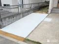 駐車スペースと物干しを快適にする機能的な外構リフォーム工事
