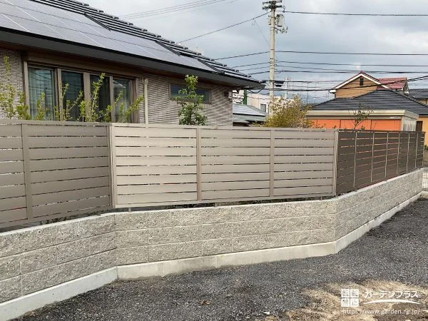 お住まいを囲み防犯性を向上する目隠しフェンスと門扉の設置工事
