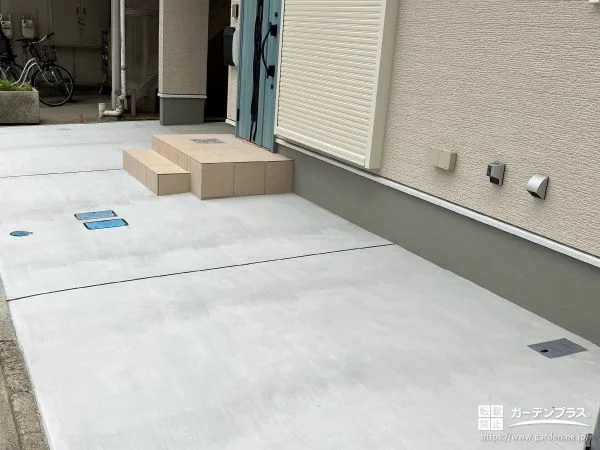 人工芝と砂利で快適に暮らせるお庭と駐車スペース工事