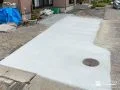 使いやすい駐車スペースと掃き出し窓前へのコンクリート打設工事