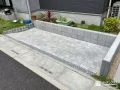 駐輪スペースをインターロッキング舗装で美しく整えた工事