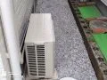 防草シート・砂利で雑草対策した犬走り