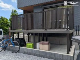 高低差を活かしたウッドデッキで快適な暮らしを[施工後]