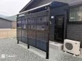 家事動線に便利な勝手口まわりのテラス屋根
