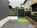 お庭に設けた収納空間