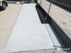 土間コンクリートで駐車スペースをより使いやすく仕上げた工事