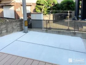 石灰砂利スリットを取り入れたスタイリッシュなコンクリート工事
