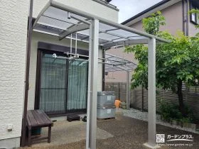 洗濯物干し空間として便利なテラス[施工後]