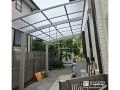 カーポートとサイクルポートをテラス屋根として活用した工事