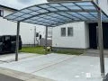 インと―ロッキングの目地が映える駐車スペースのリフォーム工事