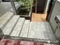 タイルで仕上げたアプローチ階段
