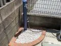 青色が鮮やかで可愛らしいカラー立水栓