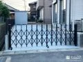 ノンレールタイプのカーゲートで駐車スペースを守った工事