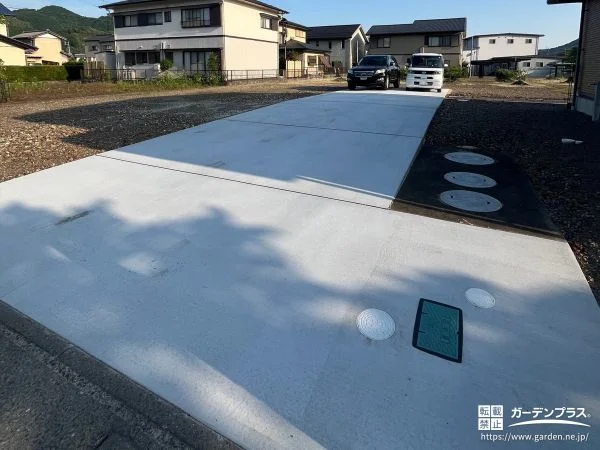 広々として快適な駐車スペースを確保した土間コンクリート工事