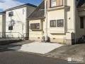 オープンで使いやすい駐車スペースへ整えたコンクリート打設工事