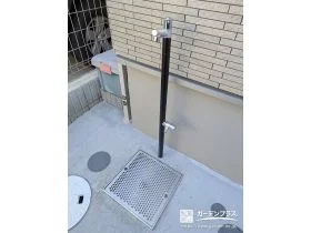 補助蛇口付きで便利な立水栓[施工後]