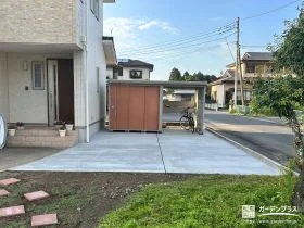 土のスペースを有効活用し快適な駐車スペースに仕上げた外構工事