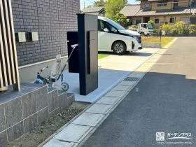宅配ボックスつきで便利な機能門柱[施工後]