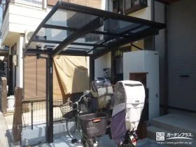 自転車を雨風から守るサイクルポート[施工後]