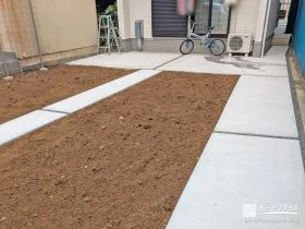 菜園しやすく整えた庭[施工後]