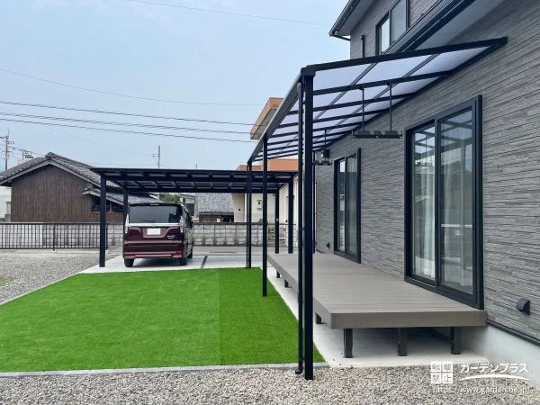 洗濯や日常使いに便利な庭